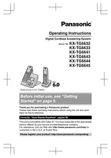 Panasonic KX-TG6645 Справочник Пользователя