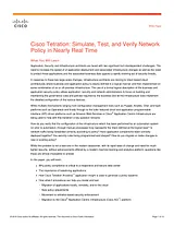 Cisco Cisco Tetration Analytics G1 Weißbuch
