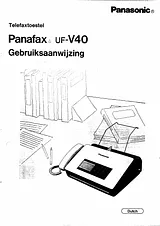 Panasonic uf-v40 Manual De Instrucciónes