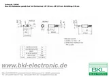 Bkl Electronic Low power connector Plug, straight 3.5 mm 1.45 mm 72104 1 pc(s) 72104 Ficha De Dados