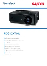 Sanyo PDG-DXT10L 112241020 产品宣传页