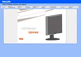 Philips 20" WSXGA LCD, Black 200VW8FB/00 Prospecto
