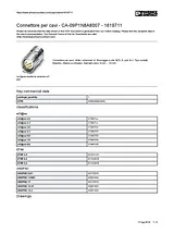 Phoenix Contact CA-09P1N8A8007 Silver 1619711 Data Sheet
