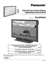 Panasonic th-50phw3u Manual De Usuario