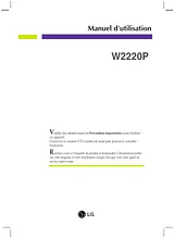 LG W2220P-BF Manuel D’Utilisation