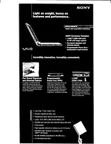 Sony PCG505FX Guide De Spécification