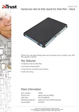 Trust Hardcover skin & folio stand for iPad Mini 18829 Листовка