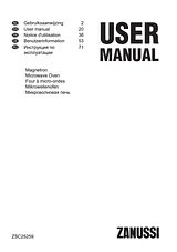 Zanussi ZSC25259XA User Manual