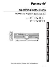 Panasonic PT-D5500EL Manuel D’Utilisation