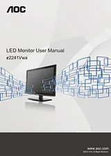 AOC E2241VWA User Manual