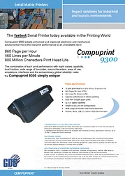 Compuprint 9300 PRTN9300N Dépliant