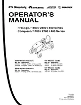 Snapper 1700 Manual Do Utilizador