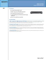 Sony rdr-gx355 Guia De Especificaciones