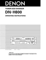 Denon DN-H800 Manuel D’Utilisation