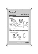 Panasonic KXTG6411SL Anleitung Für Quick Setup