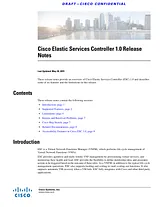Cisco Cisco Elastic Services Controller 1.0 Примечания к выпуску