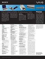 Sony PCG-K23 Leaflet