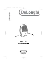 DeLonghi DEC 21 ユーザーズマニュアル