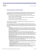 Cisco Cisco Hybrid Email Security Dépliant