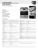 LG LSSE3026ST Specification Guide