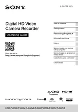 Sony HDR-PJ650E Benutzerhandbuch