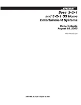 Bose 321GS Benutzerhandbuch