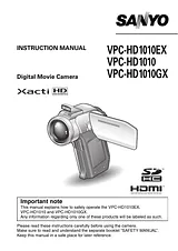 Sanyo xacti vpc-hd1010 Manual Do Utilizador
