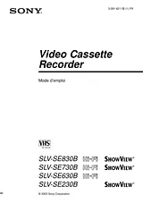 Sony SLV-SE830B User Manual