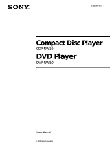 Sony CDP-NW10 Справочник Пользователя