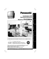 Panasonic PV-C2063A Operating Guide