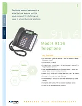 AASTRA 9116 Specification Guide
