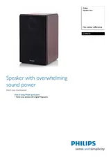 Philips Right speaker box for micro system CRP670 CRP670/01 Dépliant