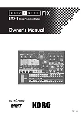 Korg EMX-1 Справочник Пользователя