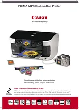 Canon pixma mp800 Manuel D’Utilisation