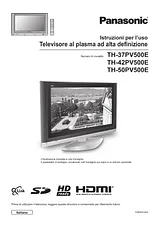 Panasonic TH50PV500E Guida Al Funzionamento