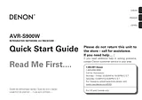 Denon AVR-S900W Guide D’Installation Rapide
