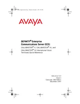 Avaya callmaster ii Kurzverweiskarte