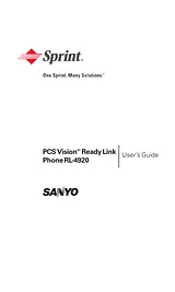 Sanyo RL-4920 Справочник Пользователя