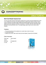 Conceptronic Multi Card Reader Express Card 1100017 사용자 설명서