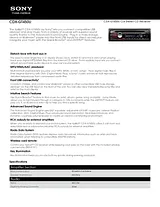 Sony cdx-gt450u Specification Guide