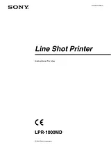 Sony LPR-1000MD Manual Do Utilizador