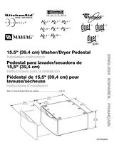 Whirlpool Washer/Dryer Pedestal 사용자 설명서