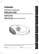 Toshiba TDP-ET10 Manual Do Utilizador