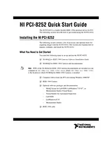 National Instruments 8252 Manual Do Utilizador