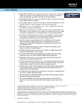 Sony CDX-GT930UI Guia De Especificaciones