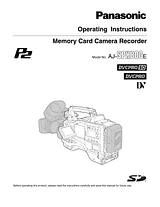 Panasonic AJ-SPX800E Manual De Usuario