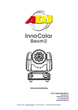 Adj LED moving head spot No. of LEDs: 12 Inno Color Beam 1237000059 Hoja De Datos