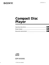 Sony CDP-XA555ES Manuale Utente