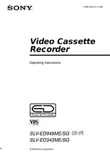 Sony SLV-ED343ME Manual De Usuario