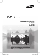 Samsung 2007 DLP TV Справочник Пользователя